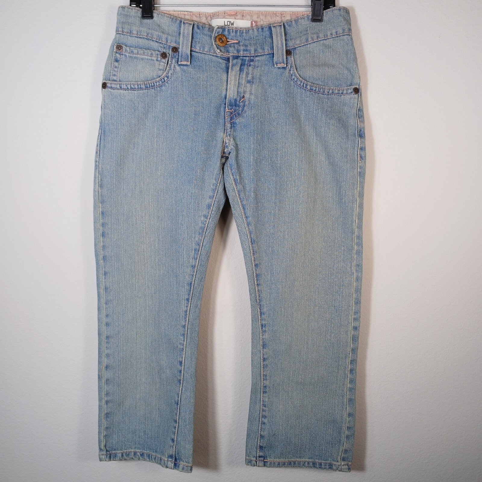 Levis 542 Low Jeans Sz 8 (32x25) Blue Rear Pockets Cowgirl Western Retro Jd90